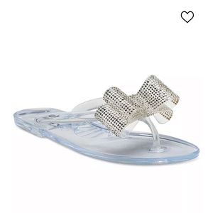 INC Madena clear bling jelly sandals size 9 new